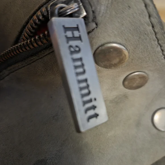 Hammitt Charcoal Leather Unisex Messenger Bag - Picture 7 of 13